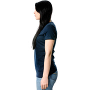 Pretty in Ink Navy Tapered V-Neck T-Shirt