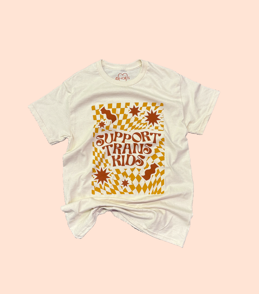 SHIRT - Support Trans KidS BUTTERSCOTCH