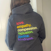 'Kindness Is' Pride Full Zip Fleece