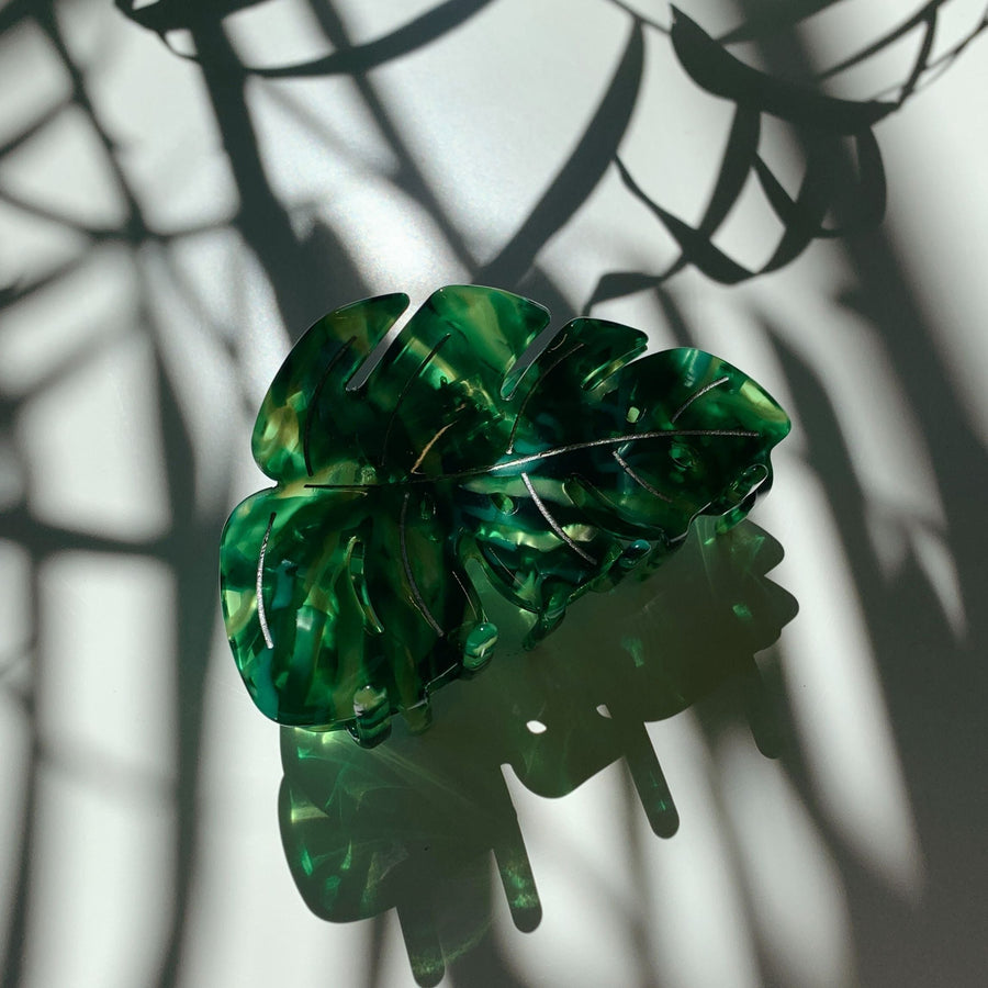Velvet Claws Monstera Leaf Hair Claw