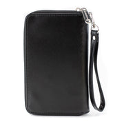 Women's PU Zip Around Wallet Rectangle - Flag Pride Distressed Rainbow
