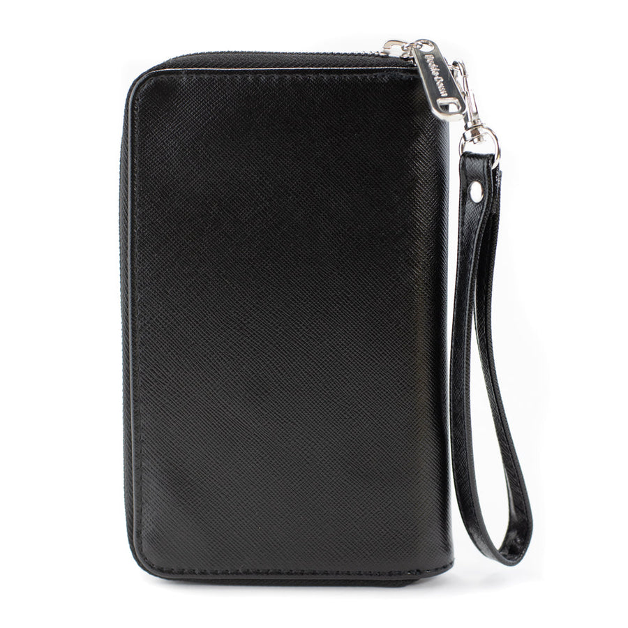 Women's PU Zip Around Wallet Rectangle - Flag Pride Distressed Rainbow