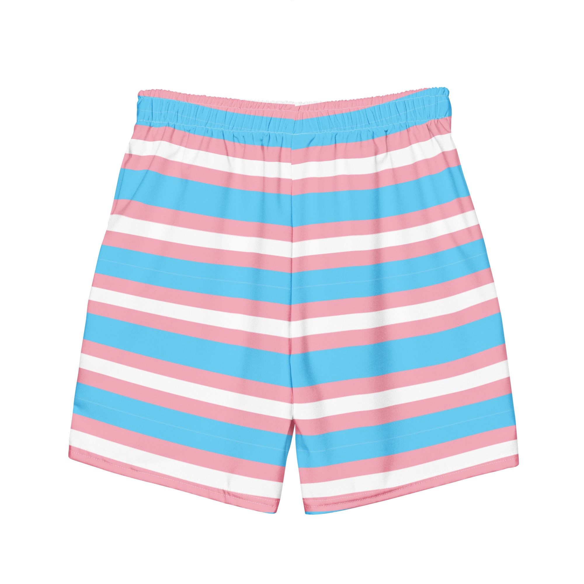 Trans Flag Live Your Truth swim trunks