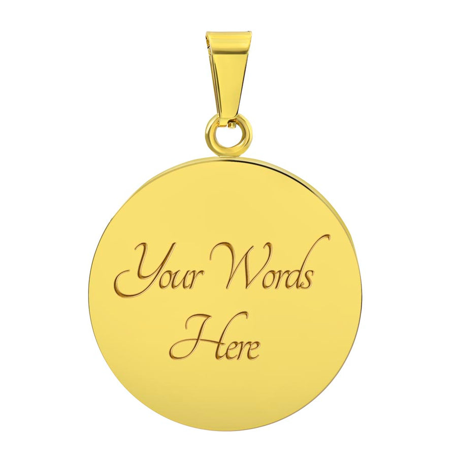 You Are Safe With Me Rainbow Pendant Necklace – Affirmation Jewelry