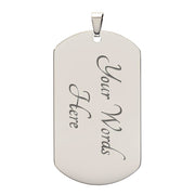 Brave Dog Tag Necklace – Trans Pride Affirmation Pendant