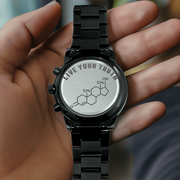 Live Your Truth Watch – T Symbol Stainless Steel Watch