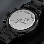 Live Your Truth Watch – T Symbol Stainless Steel Watch
