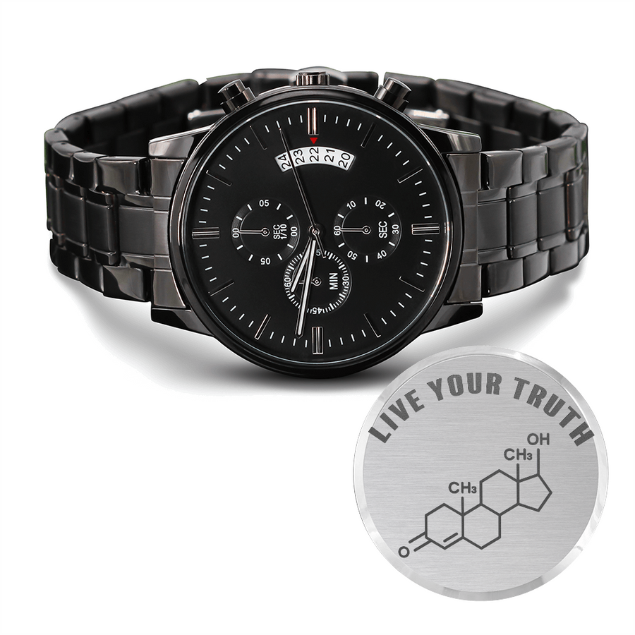 Live Your Truth Watch – T Symbol Stainless Steel Watch