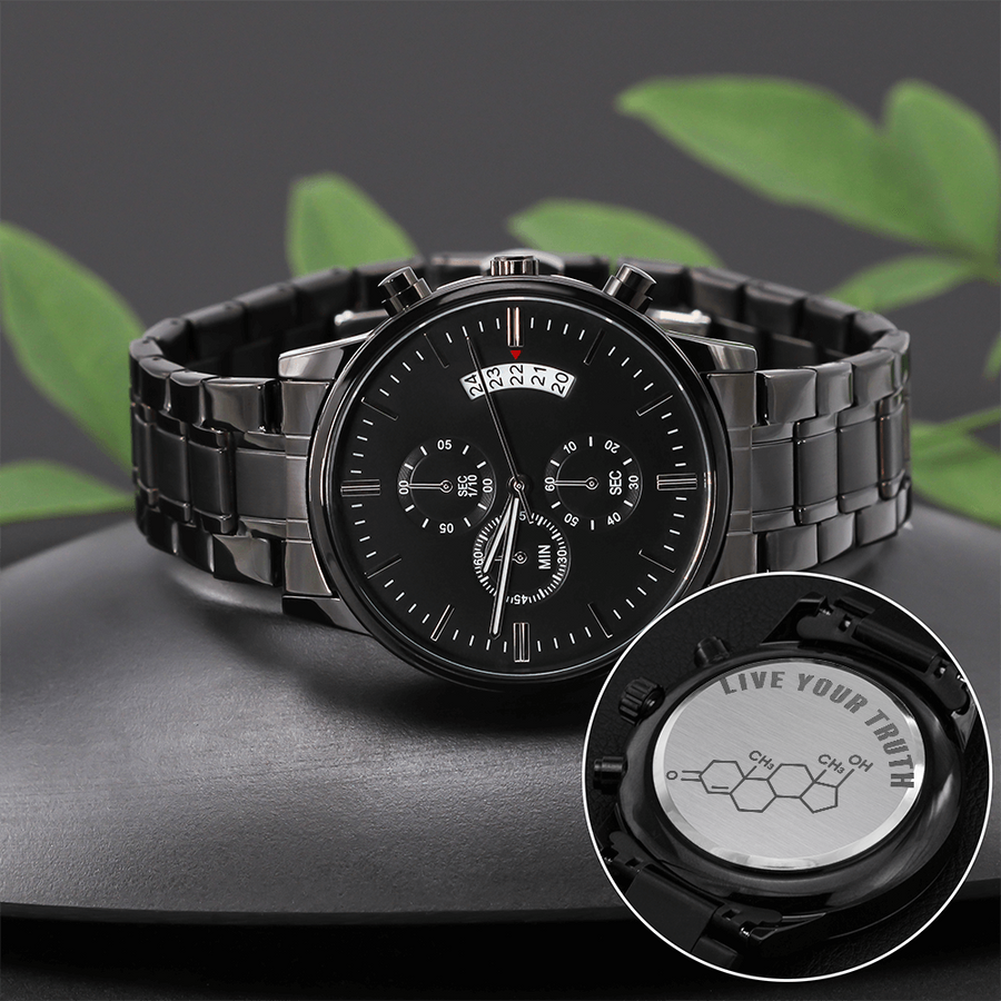 Live Your Truth Watch – T Symbol Stainless Steel Watch