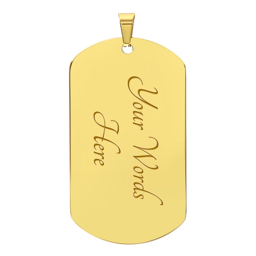Brave Dog Tag Necklace – Trans Pride Affirmation Pendant