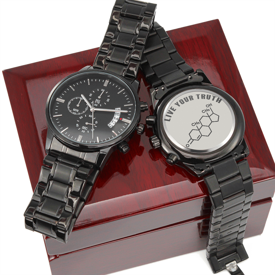 Live Your Truth Watch – T Symbol Stainless Steel Watch