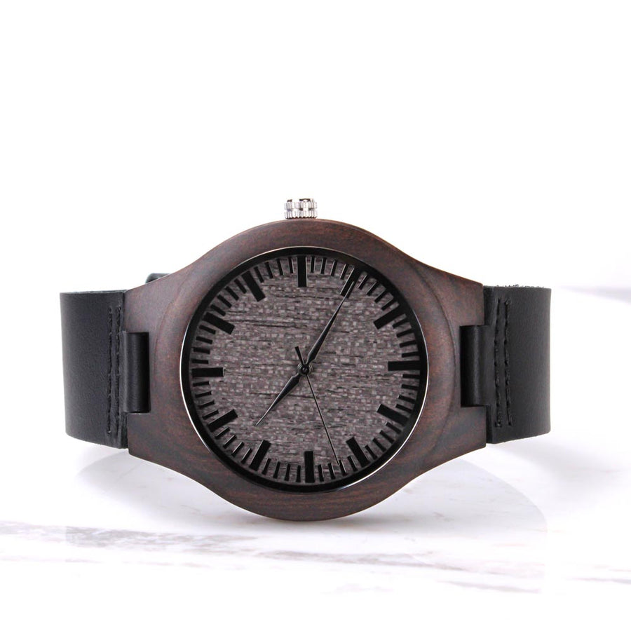 Live Your Truth Wooden Watch –T Symbol Men's Watch