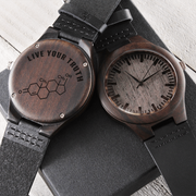 Live Your Truth Wooden Watch –T Symbol Men's Watch