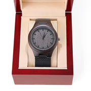 Live Your Truth Wooden Watch –T Symbol Men's Watch