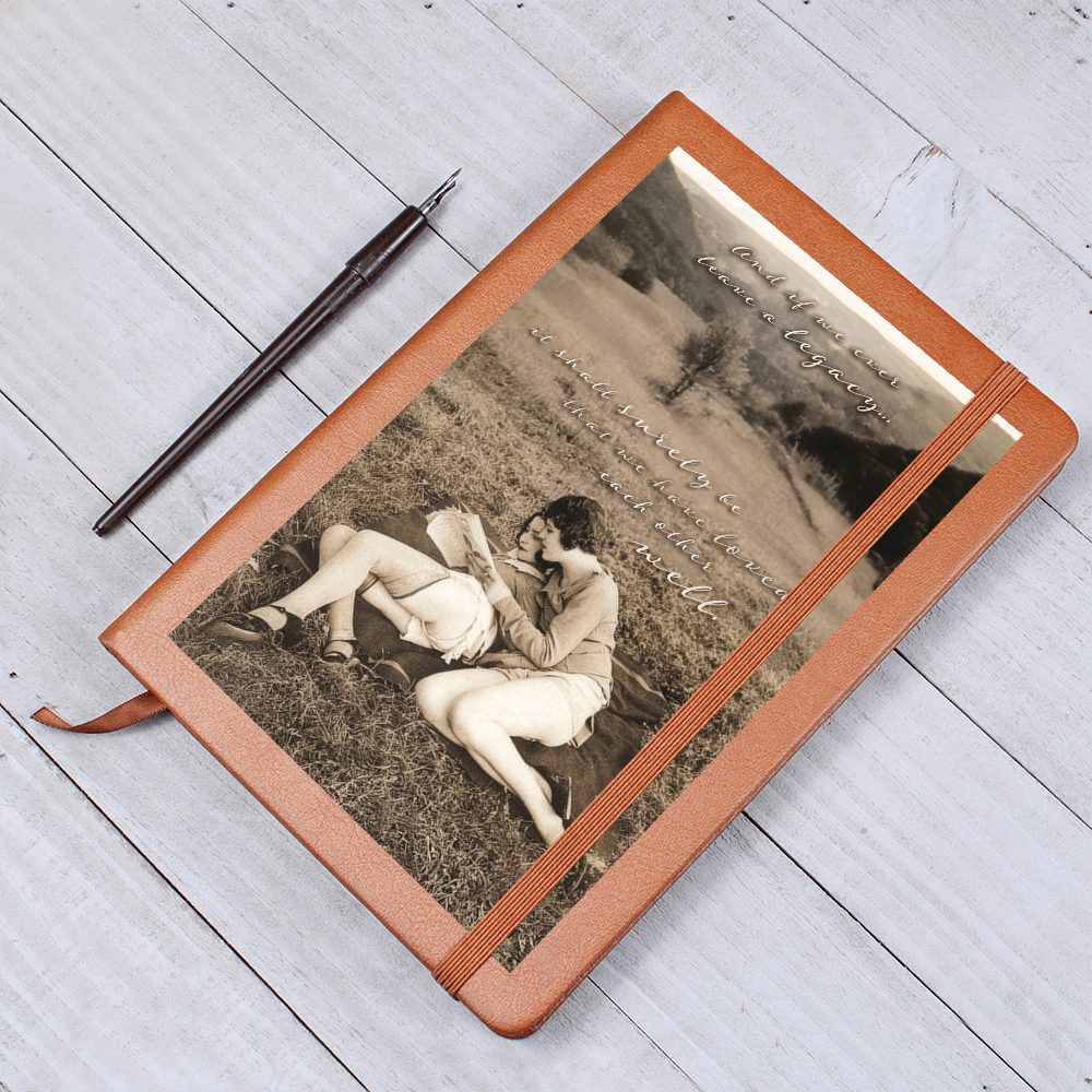 Loved Each Other Well Leather Journal – Queer Love Keepsake Notebook