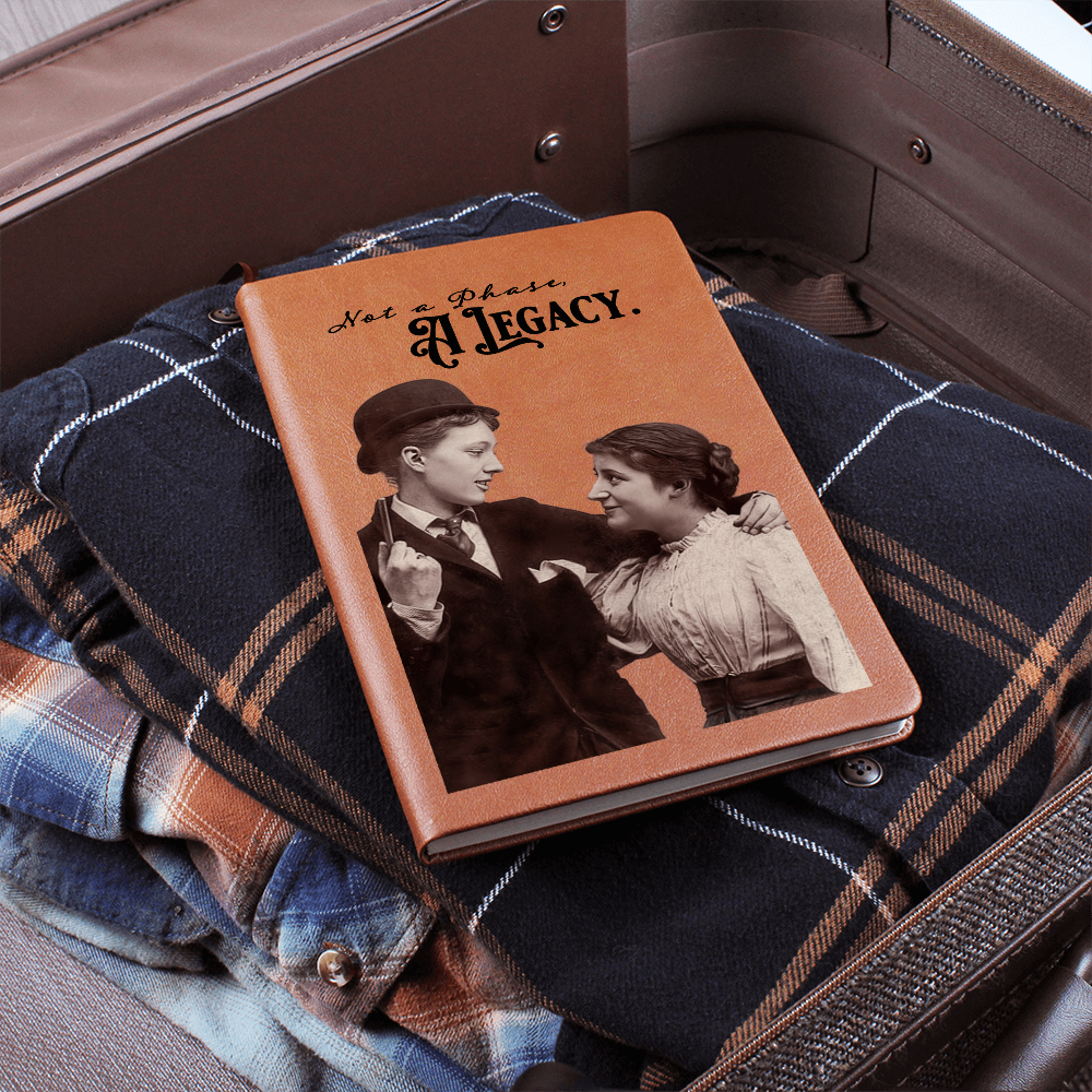 Not a Phase. A Legacy. — LGBTQ+ History Journal | Vegan Leather Notebook by Outer Peace