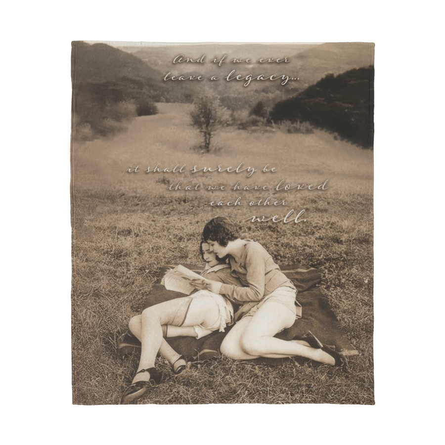Loved Each Other Well Fleece Blanket – Queer Love Heirloom Throw