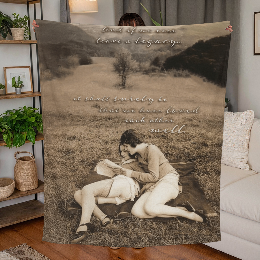 Loved Each Other Well Fleece Blanket – Queer Love Heirloom Throw