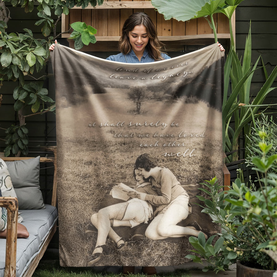 Loved Each Other Well Fleece Blanket – Queer Love Heirloom Throw