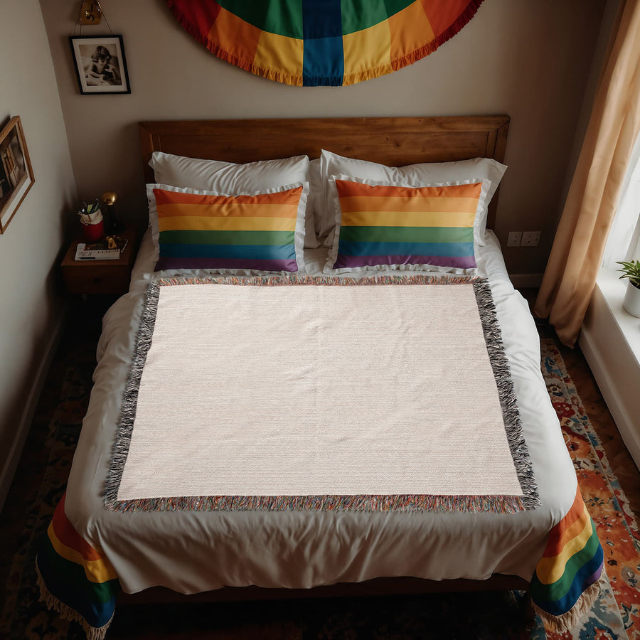 Joy Is Our Rebellion Blanket – Cozy Queer Art Throw Celebrating Love & Resilience