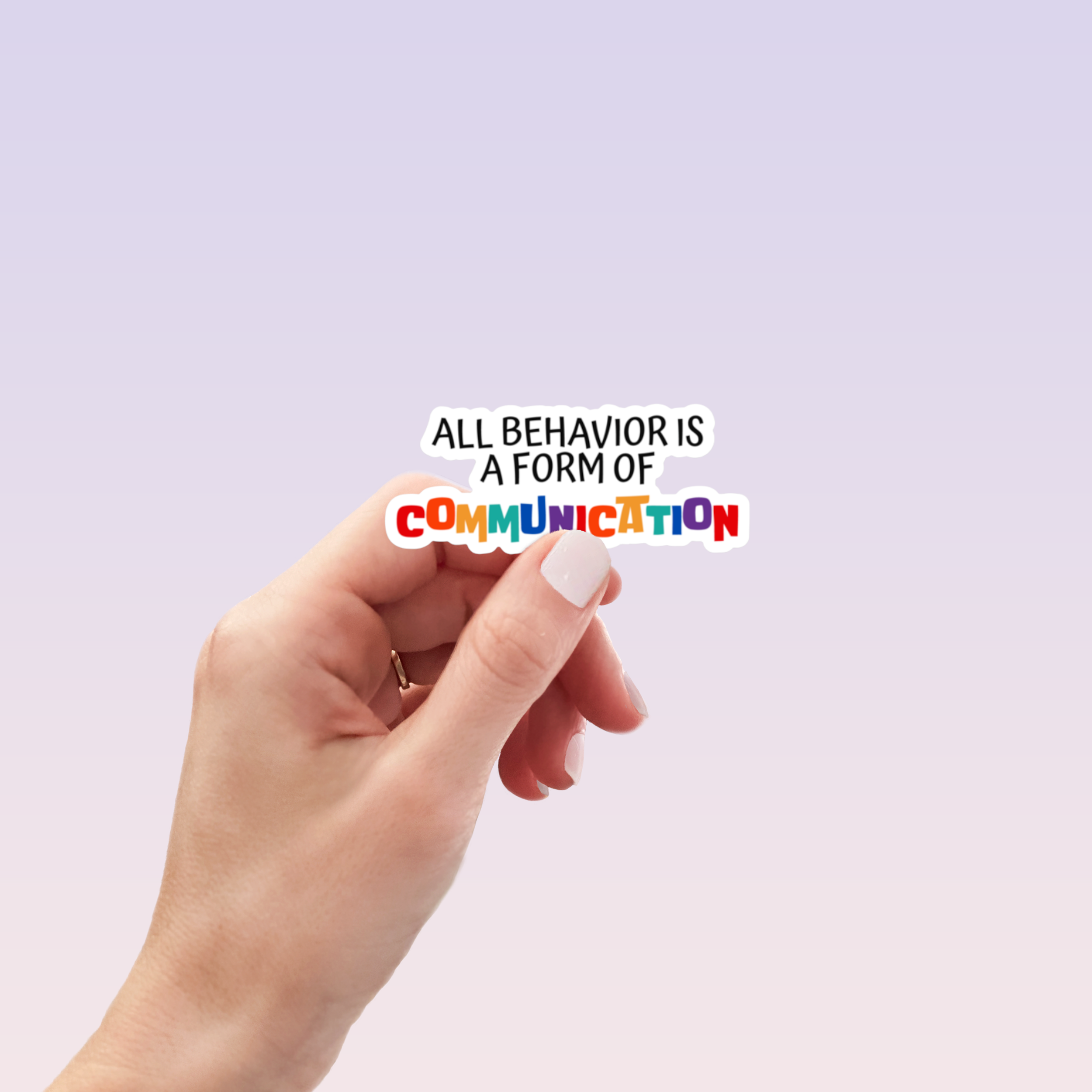 Behavior Sticker Call Center Behavior Communication Sticker – Outer Peace Gear