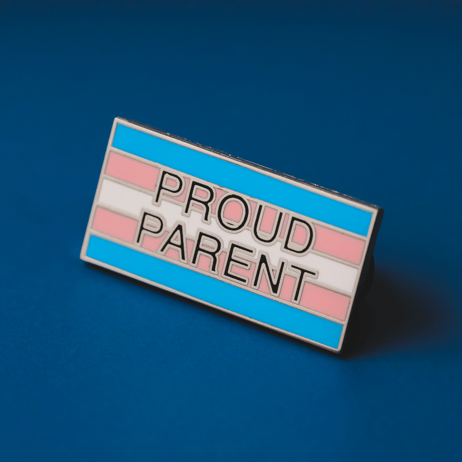Transgender Proud Parent Flag Enamel Pin | Hard Enamel, Ready to Ship