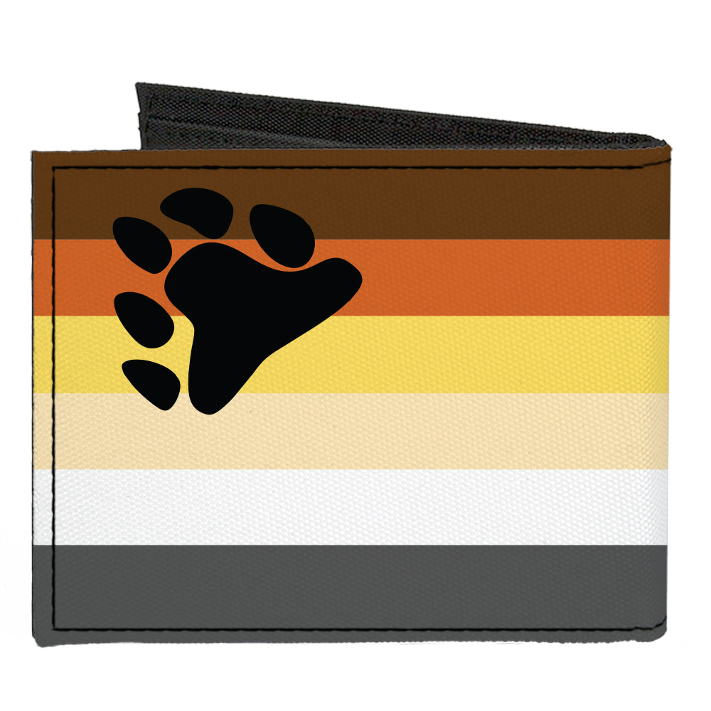 Bear Pride Flag Canvas Bi-Fold Wallet