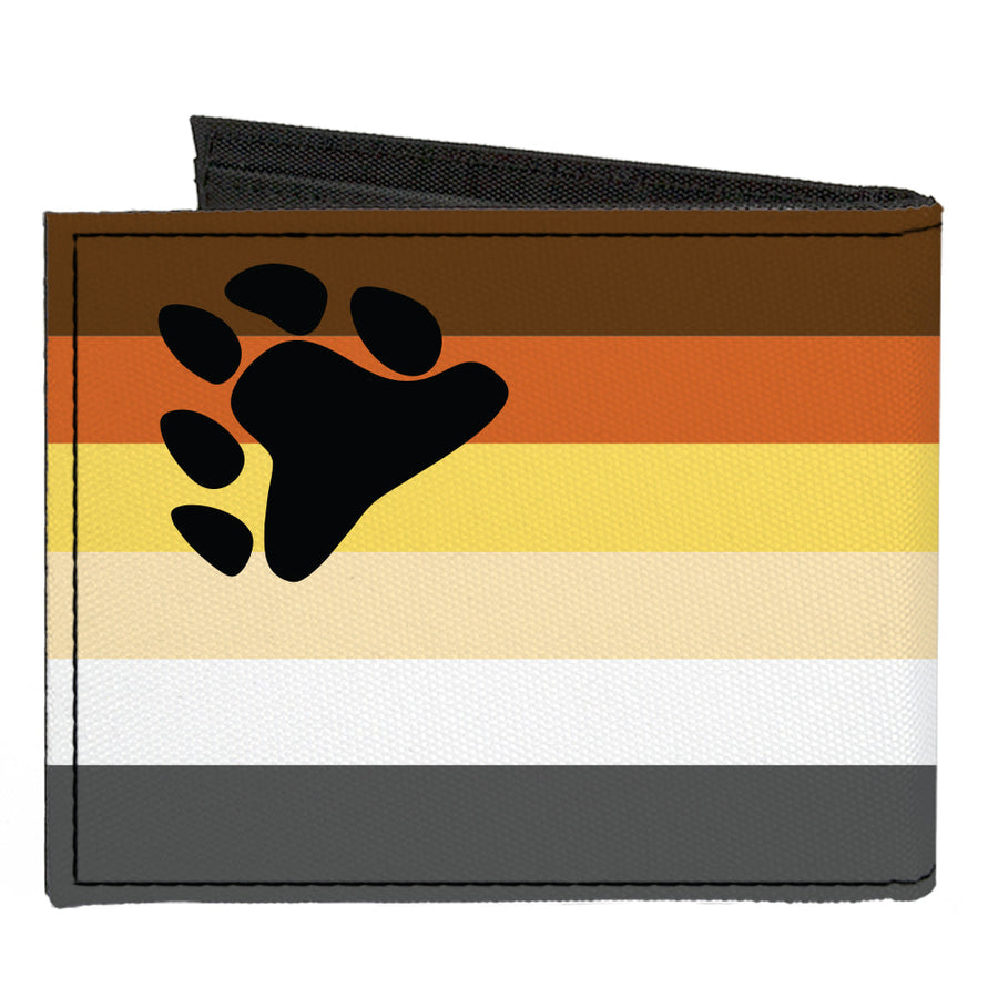 Bear Pride Flag Canvas Bi-Fold Wallet