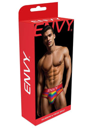 Envy Rainbow Pride Brief-Red-Sm