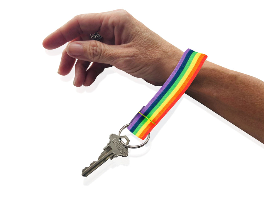 Gay Pride Lanyard Style Flag Keychain Bundle (100 Pieces)