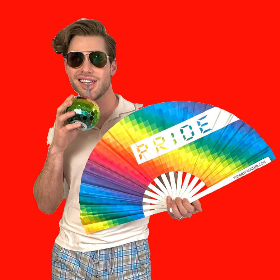 Pride Rainbow Fan