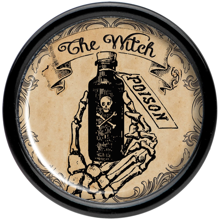 Witches Brew Poison Potion Halloween Black Acrylic Plug Set 0G to 20mm