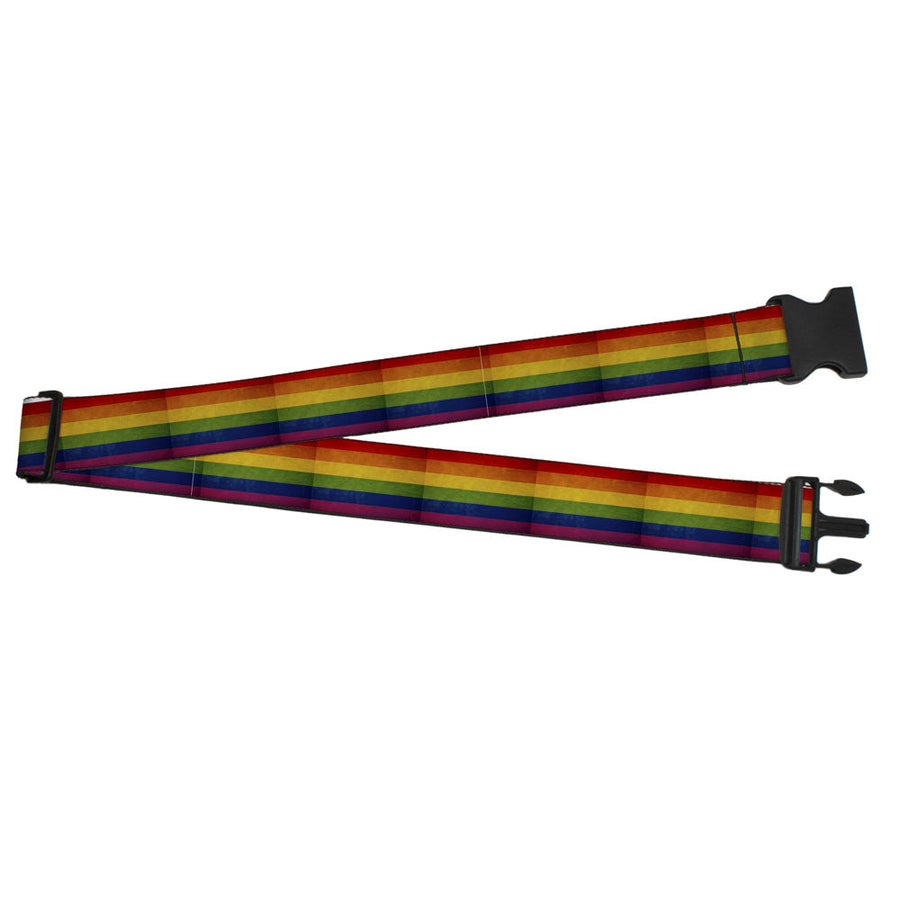Luggage Strap - 2.0" - Flag Pride Distressed Rainbow