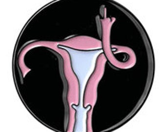 FU Uterus Enamel Pin