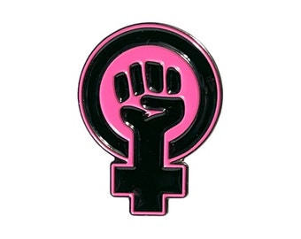 Female Fist Enamel Pin