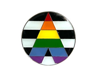 Round Ally Enamel Pin