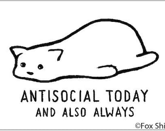 ANTISOCIAL Fridge Magnet