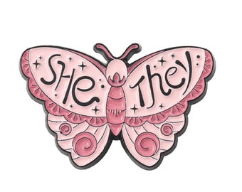 She/They Butterfly Pronoun