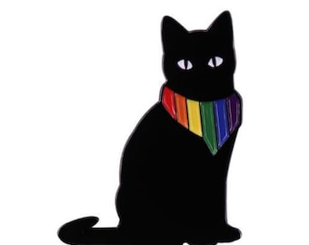 Pride Black Cat Pin