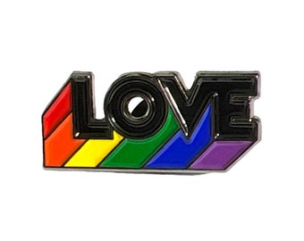 Love Rainbow Enamel Pin