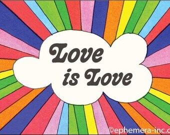 Love is Love Rainbow Fridg