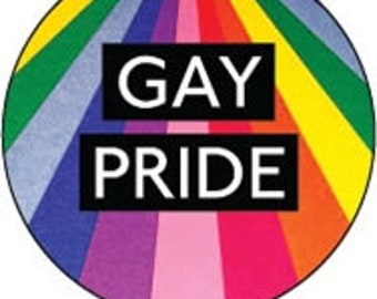 Gay Pride 1" Round Fridge 