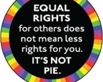 Equal Rights 1" Round Frid