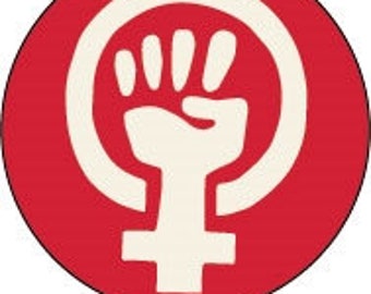 Feminist fist 1" Round But