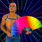 Rainbow Rave Fan (UV)
