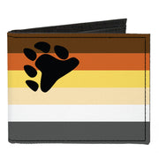Bear Pride Flag Canvas Bi-Fold Wallet