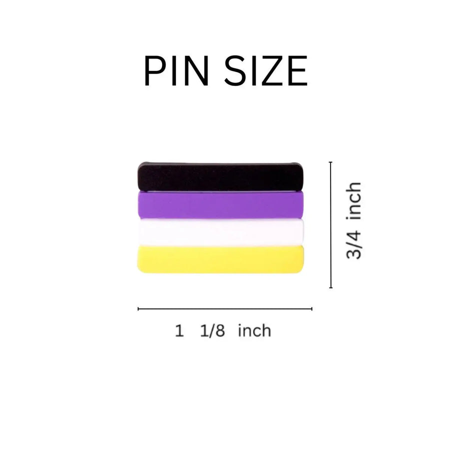Gay Pride Silicone Pin Variety Pack (100 Pieces)