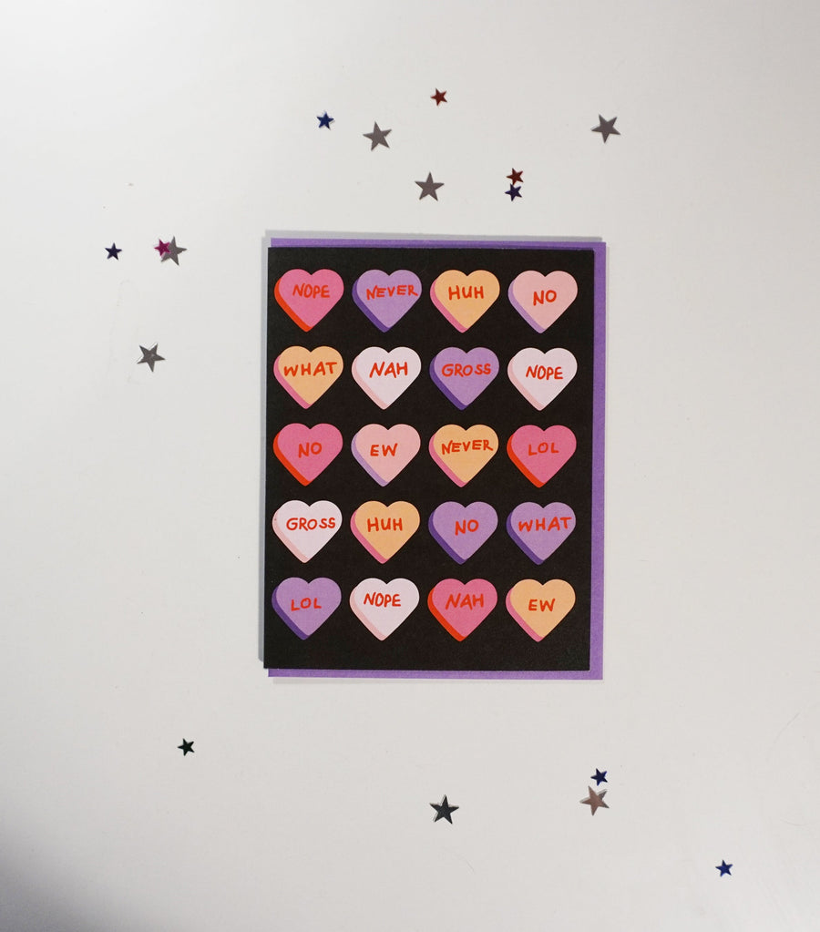 CARD - Candy Hearts