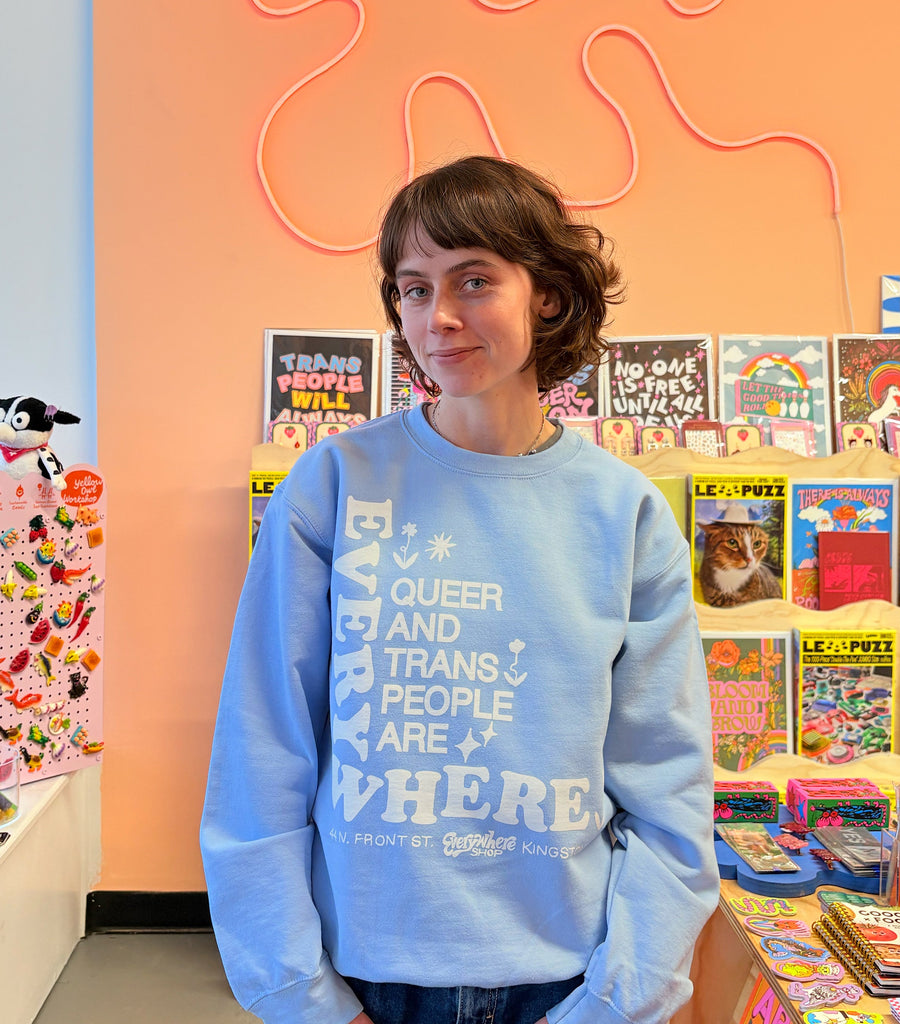SHIRT - Everywhere Shop Crewneck - Baby Blue