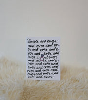 CARD - Forever and Ever